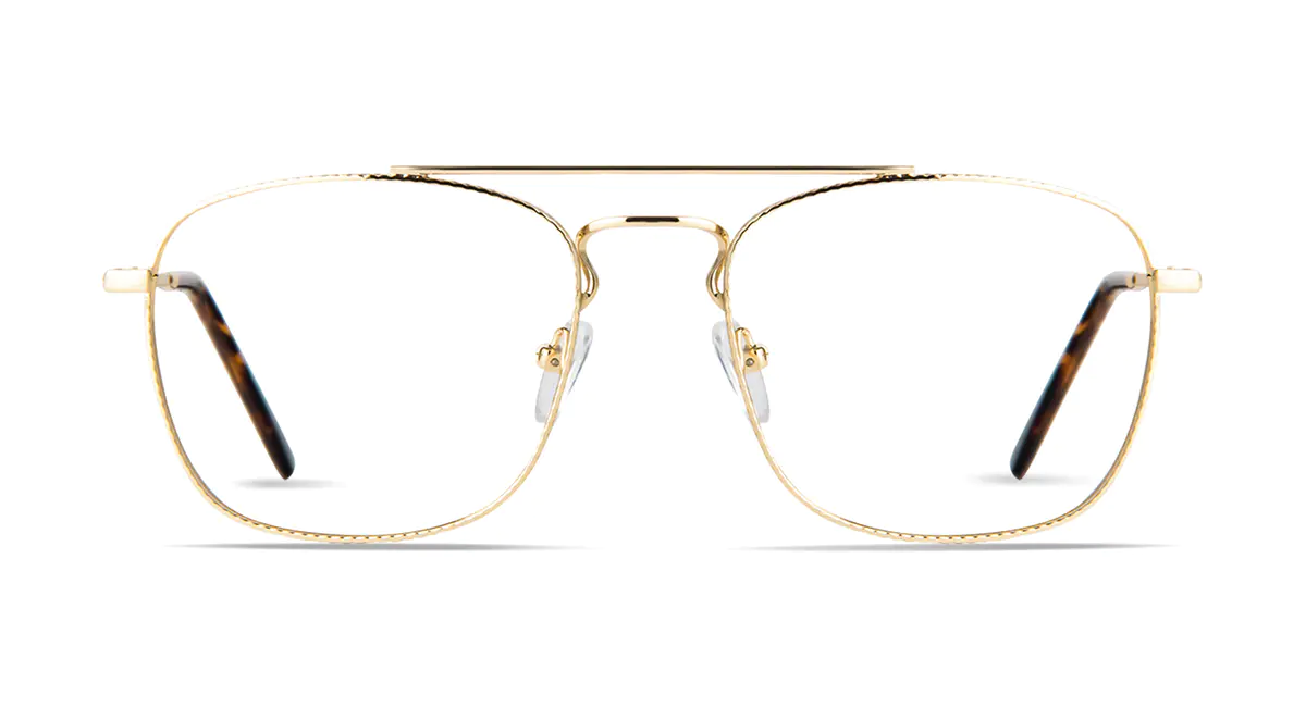 Aviator Gold Eyeglasses
