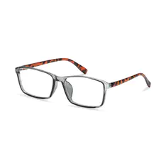 Rectangle Gray Eyeglasses