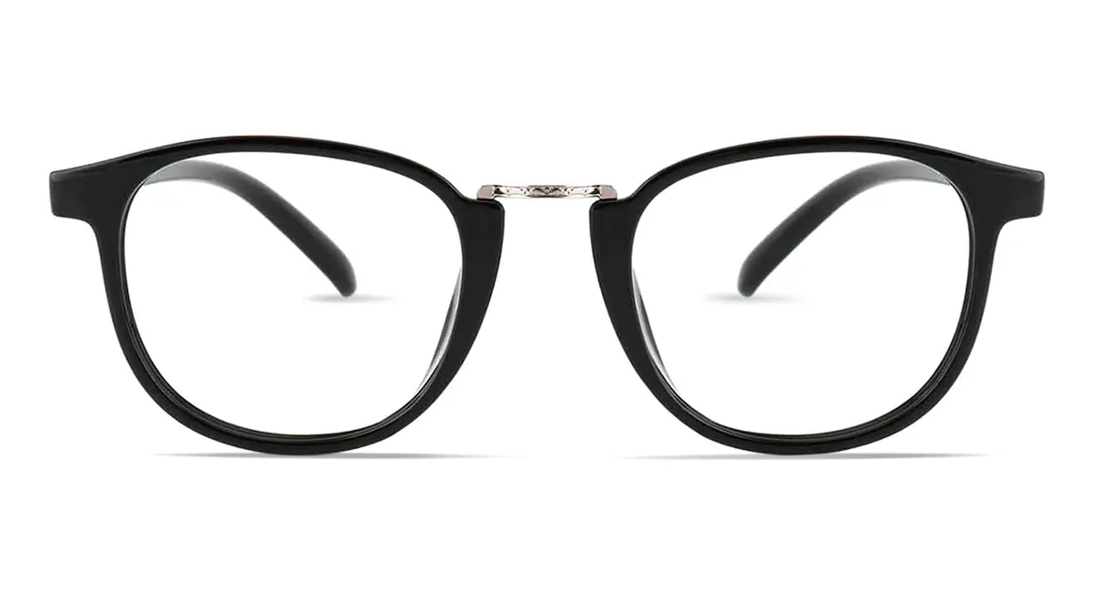 Oval Black Eyeglasses