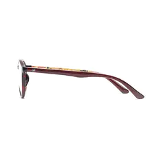 Oval Black/Red Eyeglasses
