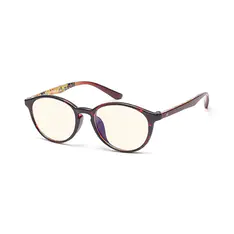 Oval Black/Red Eyeglasses