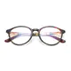 Oval Black/Red Eyeglasses