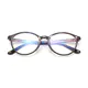 Oval Black/Pink Eyeglasses