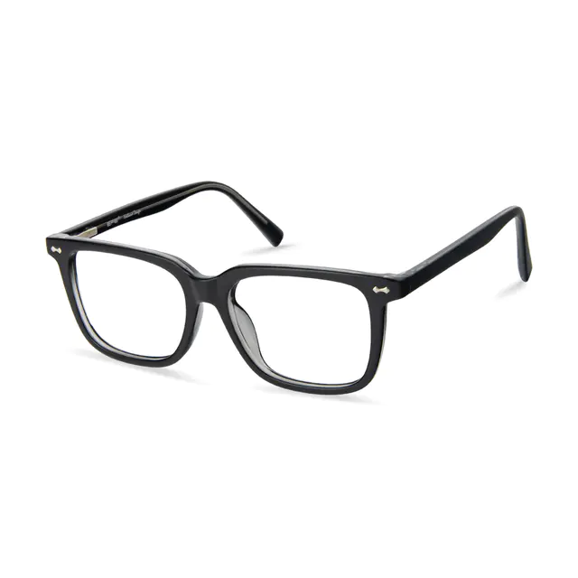 Square Black/Gray Eyeglasses