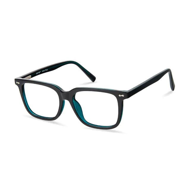 Square Black/Blue Eyeglasses