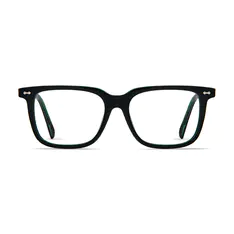 Rectangle Black/Green Eyeglasses