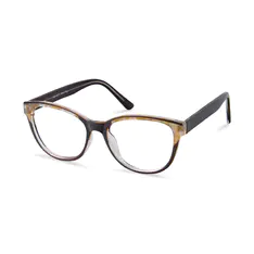 Cat-eye Brown/Black Eyeglasses