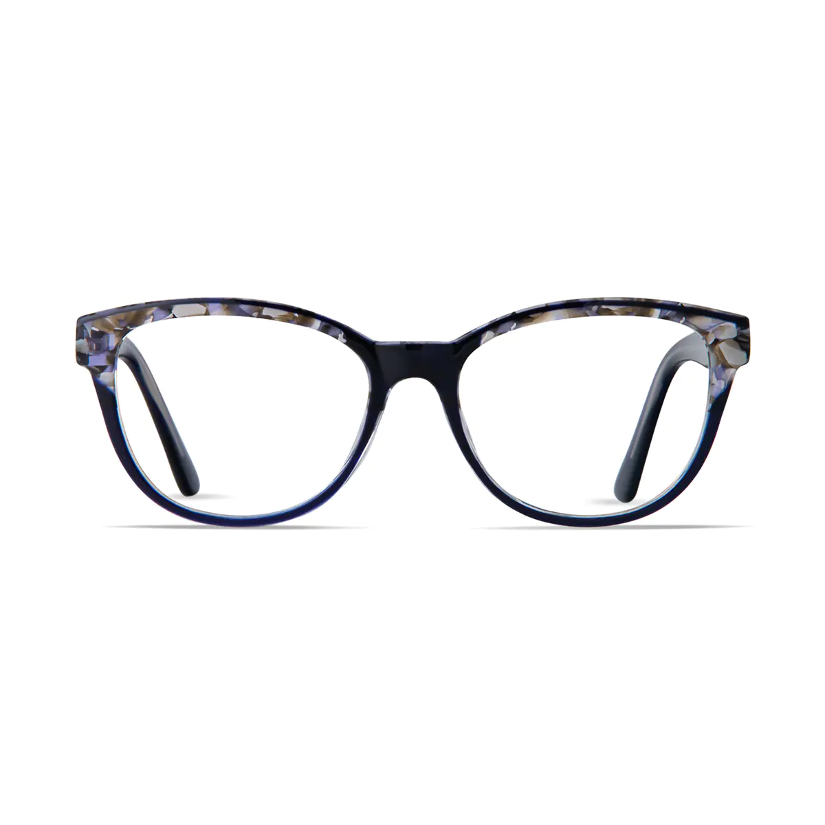 Cat-eye Blue/Silver Eyeglasses