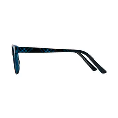 Rectangle Transparent Blue Eyeglasses
