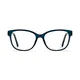 Rectangle Transparent Blue Eyeglasses