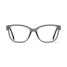Cat-eye Transparent Gray Eyeglasses