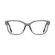 Rectangle Transparent Gray Eyeglasses