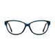 Cat-eye Transparent Blue Eyeglasses