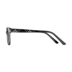 Cat-eye Transparent Gray Eyeglasses