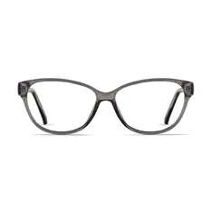 Cat-eye Transparent Gray Eyeglasses