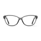 Cat-eye Transparent Gray Eyeglasses