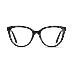 Cat-eye Black/Green Eyeglasses