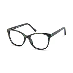 Cat-eye Black/Green Eyeglasses