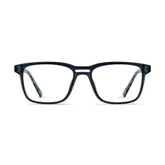 Rectangle Transparent Blue Eyeglasses