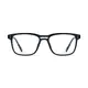Rectangle Transparent Blue Eyeglasses