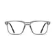 Rectangle Transparent Gray Eyeglasses