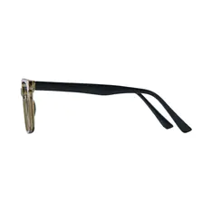 Square Transparent Green Eyeglasses