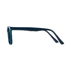 Square Transparent Blue Eyeglasses