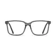 Square Transparent Gray Eyeglasses