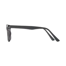 Square Transparent Gray Eyeglasses