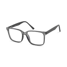Square Transparent Gray Eyeglasses