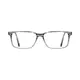 Rectangle Gray Eyeglasses