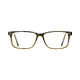 Rectangle Light Brown Eyeglasses