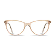 Cat-eye Transparent Amber Eyeglasses