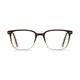 Rectangle Brown/Clear Eyeglasses