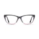 Cat-eye Transparent Gray/Transparent Pink Eyeglasses
