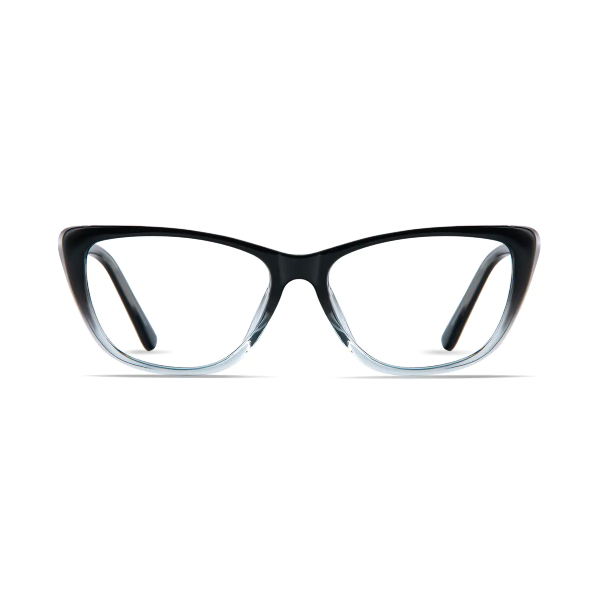 Cat-eye Black/Clear Eyeglasses