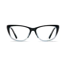 Cat-eye Black/Clear Eyeglasses