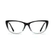 Cat-eye Black/Clear Eyeglasses