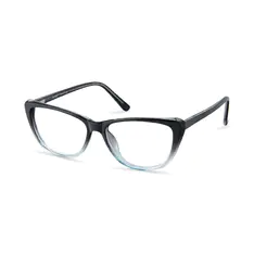 Cat-eye Black/Clear Eyeglasses