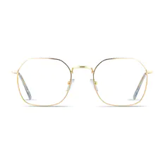 Square Gold Eyeglasses