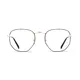 Geometric Black/Gold Eyeglasses