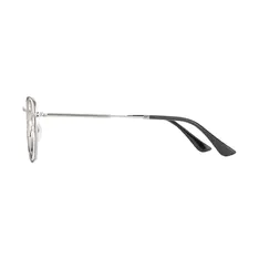 Geometric Black/Silver Eyeglasses