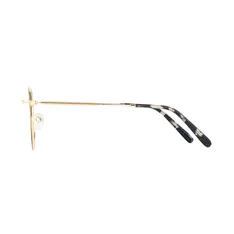 Round Black/Gold Eyeglasses