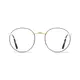Round Black/Gold Eyeglasses