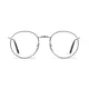 Round Black/Silver Eyeglasses