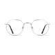 Geometric Silver Eyeglasses