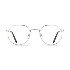Geometric Silver Eyeglasses