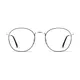 Round Black/Silver Eyeglasses