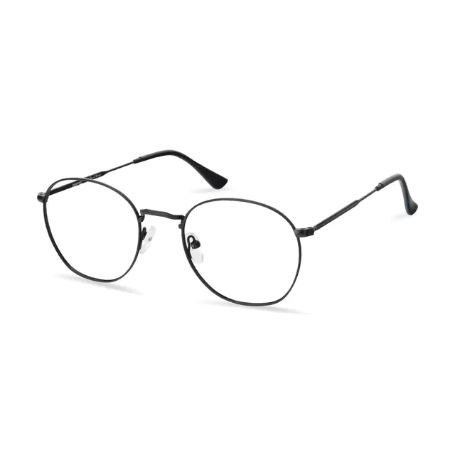 Round Black Eyeglasses