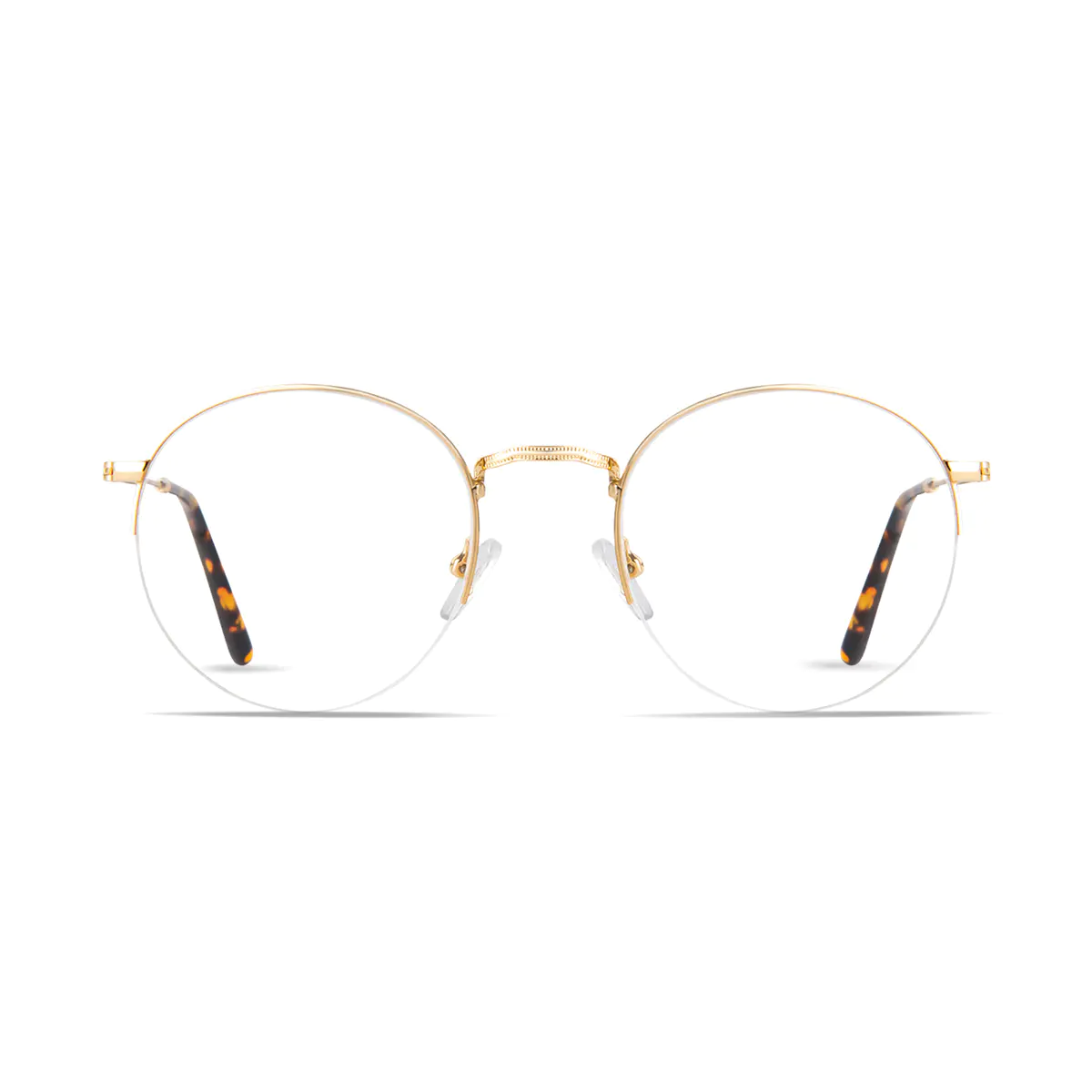 Round Gold Eyeglasses